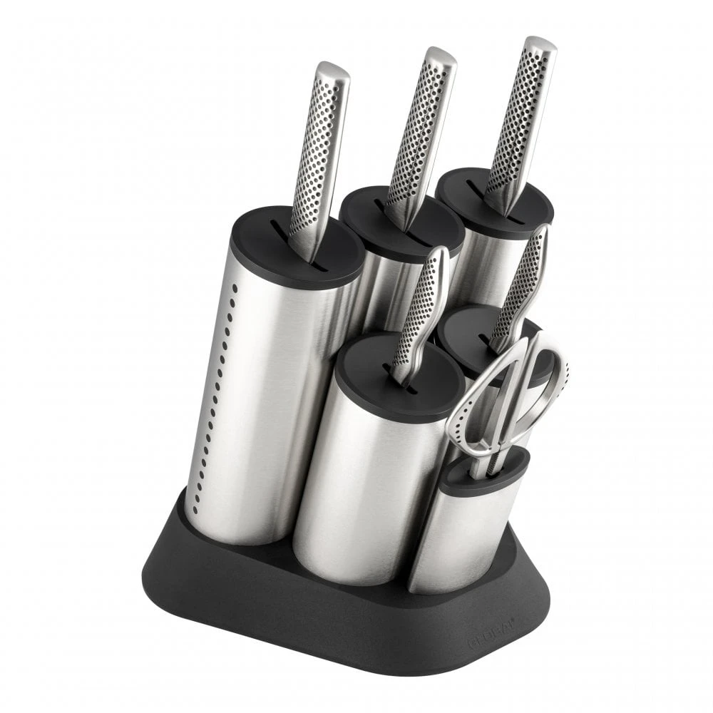Global Classic Global Classic Engine Block 7pce Knife Block Set 1 Global Classic Global Classic Engine Block 7pce Knife Block Set