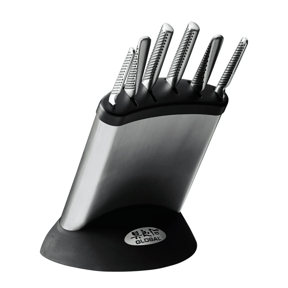Global Knife Sets G-636/7B Seven Piece Knife Block 1 Global Knife Sets G-636/7B Seven Piece Knife Block