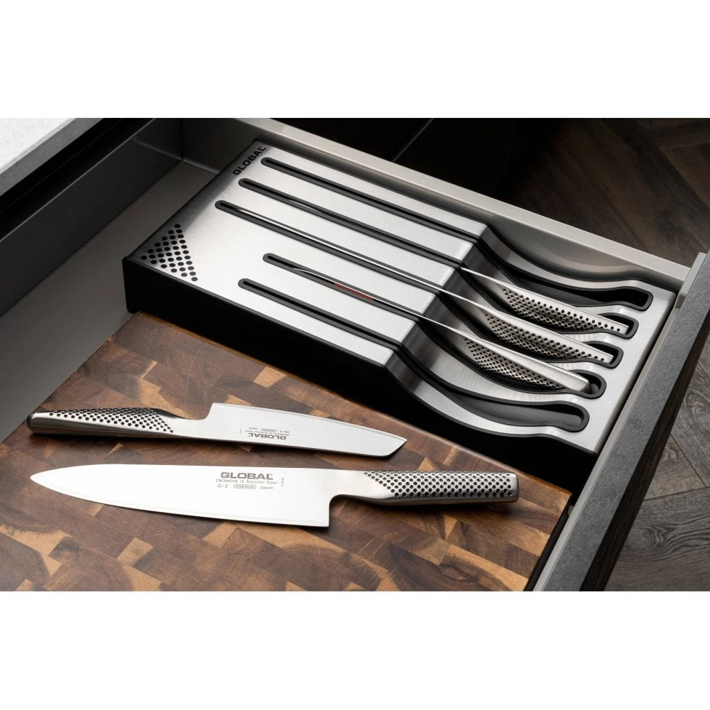 Global Knife Sets G-88/239511 Global 5 Piece Kitchen Knife Set With Storage Dock 4 Global Knife Sets G-88/239511 Global 5 Piece Kitchen Knife Set With Storage Dock - Image 4
