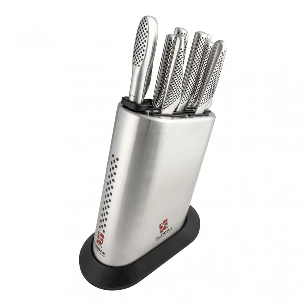 Global Knife Sets Global G-836/12ANB 35th Anniversary 12 Piece Block Set 1 Global Knife Sets Global G-836/12ANB 35th Anniversary 12 Piece Block Set