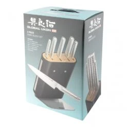 Global Ukon GU-656/6B Ukon 6pce Knife Block Set -Knife Sales Store global ukon gu 656 6b ukon 6pce knife block set p1669 9267 image