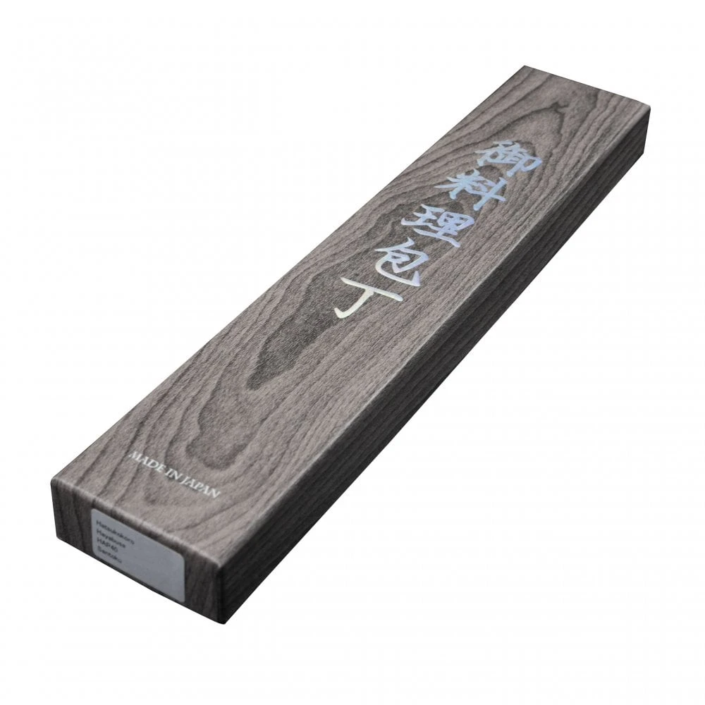 Hatsukokoro Hatsukokoro Hyomon White2 Damascus Gyuto240 With Ebony / White Handle 3 Hatsukokoro Hatsukokoro Hyomon White2 Damascus Gyuto240 With Ebony / White Handle - Image 3