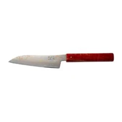 Hinoura Tsukasa FAN OUT Hinoura Tsukasa 15cm Utility Knife Gobi Damascus Red Handle