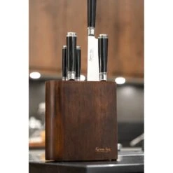 Katana Saya Pakkawood Katana Saya Pakkawood 6 Piece Knife Block Set -Knife Sales Store katana saya pakkawood 6 piece knife block set p1417 11675 image