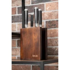Katana Saya Pakkawood Katana Saya Pakkawood 6 Piece Knife Block Set -Knife Sales Store katana saya pakkawood 6 piece knife block set p1417 11676 image