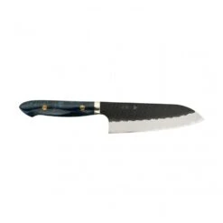 Nigara Hamono Nigara Hamono SG2 Kurouchi Tsuchme Santoku 180 - Custom Western Handle