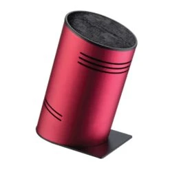 Pro Balance Knives Pro-Balance Stainless Steel Knife Block, Red