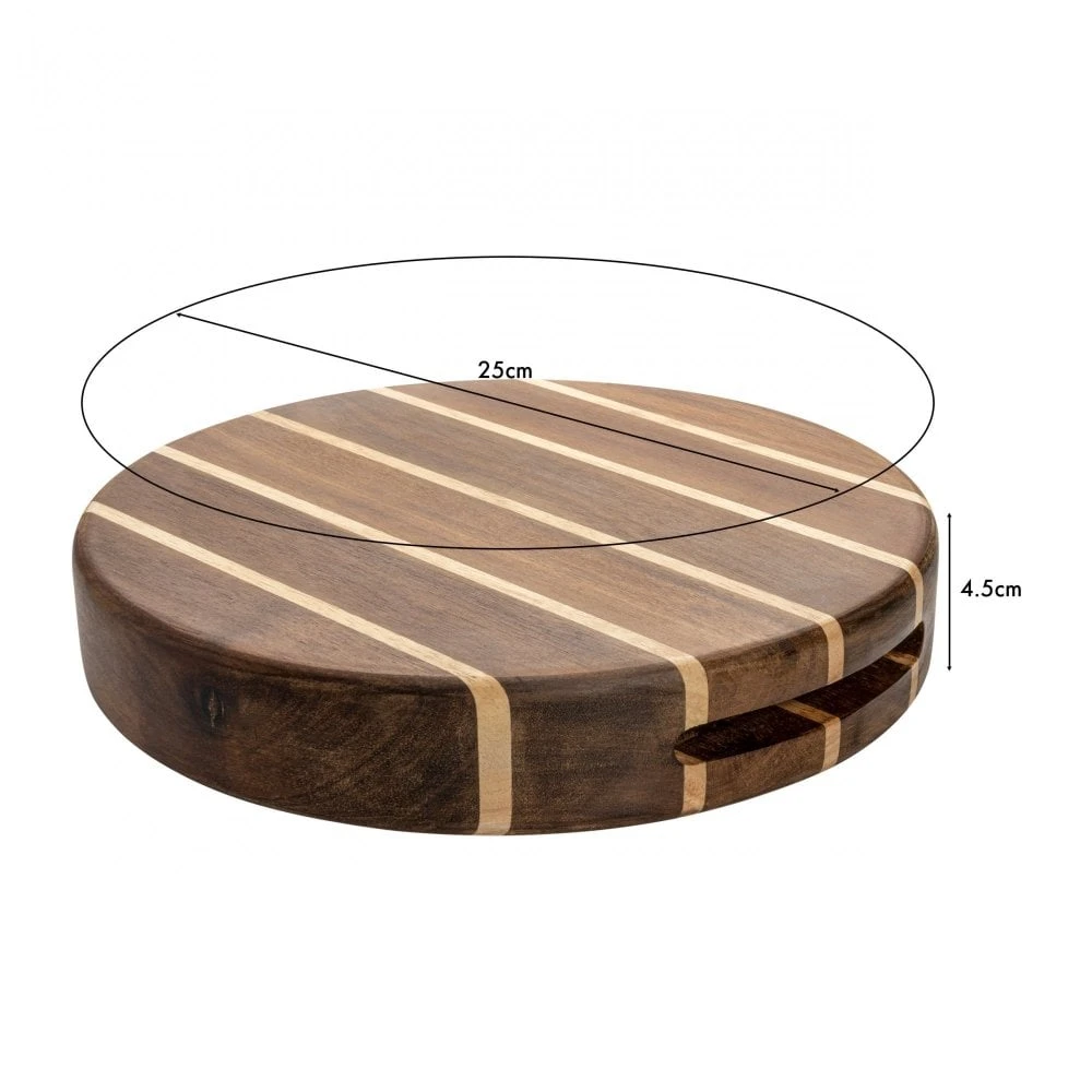 Rockingham Forest Rockingham Forest Extra Thick Multi-wood Round Cutting Board 2 Rockingham Forest Rockingham Forest Extra Thick Multi-wood Round Cutting Board - Image 2