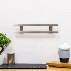 Rockingham Forge 12" Magnetic Stainless Steel Knife Rack With 6 Utensil Hooks And Wall Fixings 8 Rockingham Forge 12" Magnetic Stainless Steel Knife Rack With 6 Utensil Hooks And Wall Fixings -Knife Sales Store rockingham forge 12 magnetic stainless steel knife rack with 6 utensil hooks and wall fixings p998 4465 image