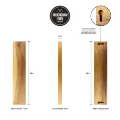 Rockingham Forge 30cm Acacia Magnetic Knife Rack With Wall Fixings -Knife Sales Store rockingham forge 30cm acacia magnetic knife rack with wall fixings p992 4446 image
