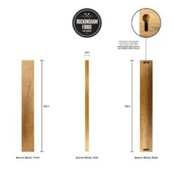 Rockingham Forge 45cm Magnetic Acacia Wood Knife Rack With Wall Fixings -Knife Sales Store rockingham forge 45cm magnetic acacia wood knife rack with wall fixings p993 4451 image