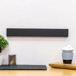 Rockingham Forge 45cm Magnetic Rubber Wood Knife Rack With Wall Fixings, Cherry Black -Knife Sales Store rockingham forge 45cm magnetic rubber wood knife rack with wall fixings cherry black p995 4460 image