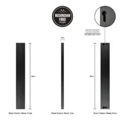 Rockingham Forge 45cm Magnetic Rubber Wood Knife Rack With Wall Fixings, Cherry Black -Knife Sales Store rockingham forge 45cm magnetic rubber wood knife rack with wall fixings cherry black p995 4461 image