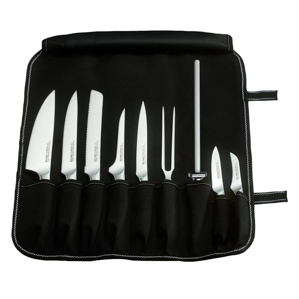 Rockingham Forge Equilibrium CS-1502/10 10 Piece Knife Set With Soft Roll Case 1 Rockingham Forge Equilibrium CS-1502/10 10 Piece Knife Set With Soft Roll Case