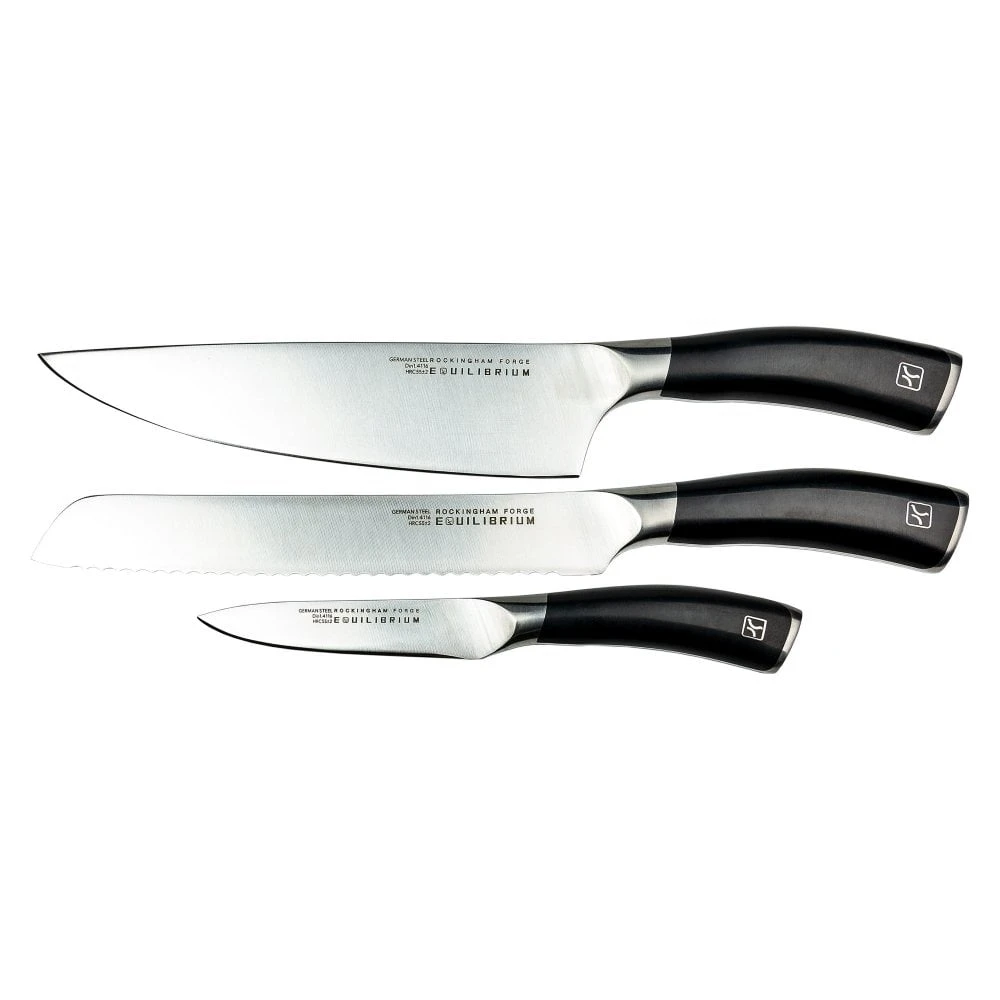 Rockingham Forge Equilibrium RF-3519 3 Pce Kitchen Knife Set 1 Rockingham Forge Equilibrium RF-3519 3 Pce Kitchen Knife Set