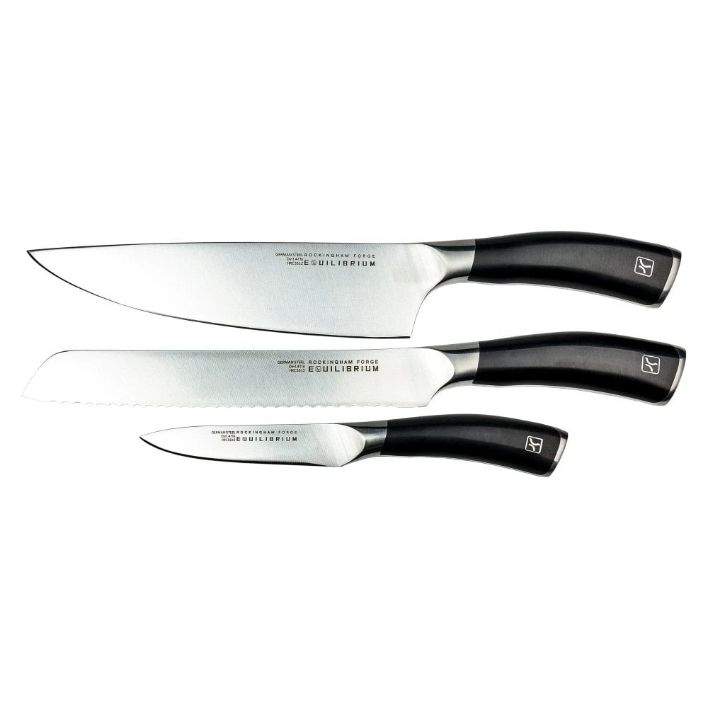 Rockingham Forge Equilibrium RF-3519 3 Pce Kitchen Knife Set 2 Rockingham Forge Equilibrium RF-3519 3 Pce Kitchen Knife Set - Image 2